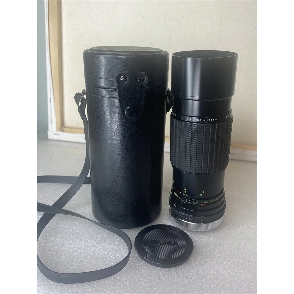 Sigma Zoom-K II 52mm MACRO ZOOM Lens for Pentax K F4.5 f=100~200mm with case